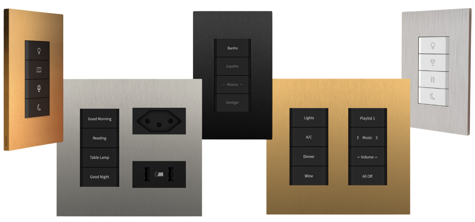 Teclados tipo Keypad Roehn para automação residencial profissional