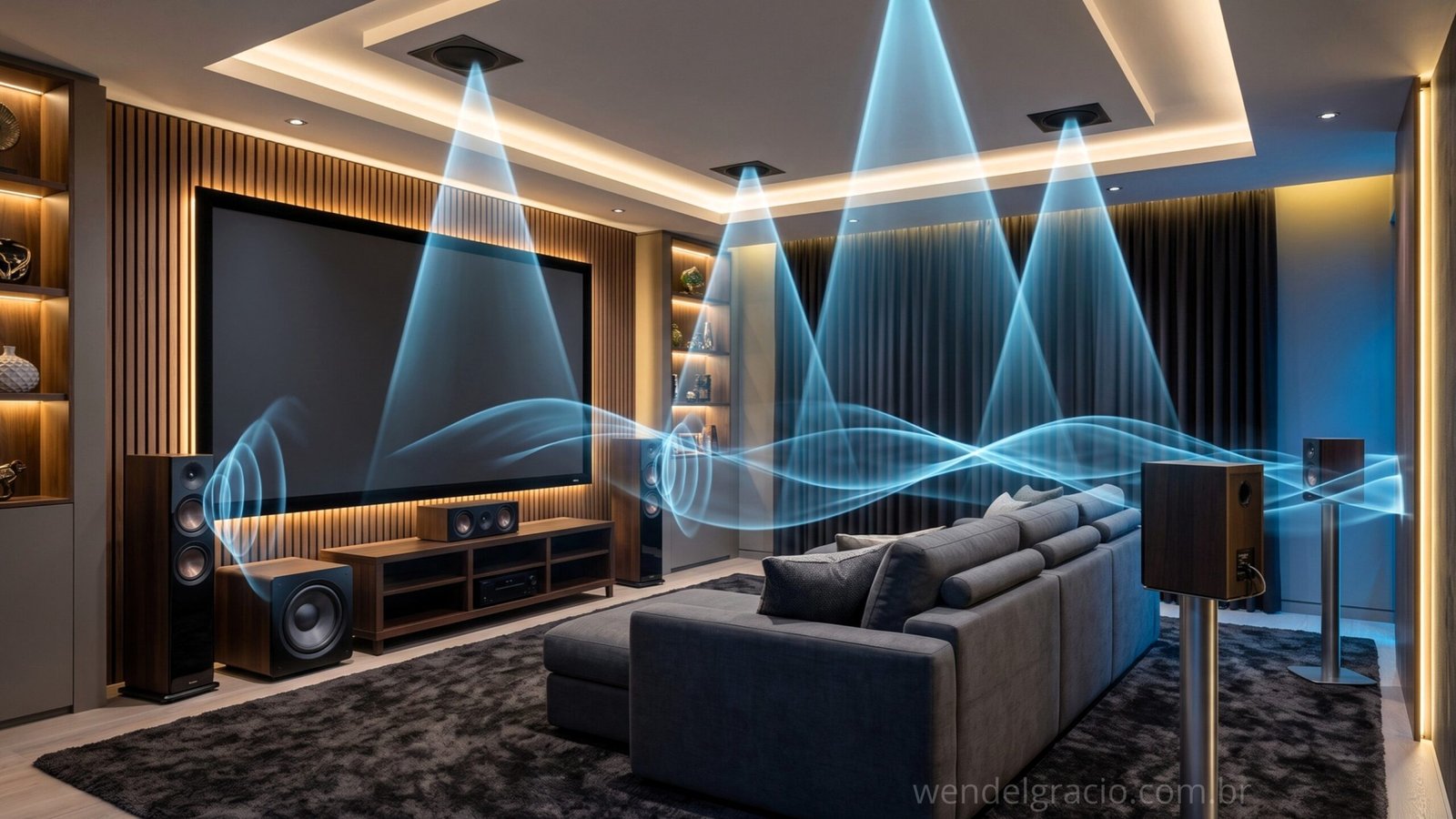 Dolby Atmos no Home Theater: Como Instalar e Posicionar as Caixas Corretamente
