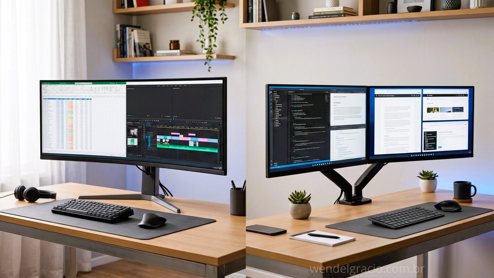 Monitor Ultrawide 34″ ou dois de 27″: Qual é melhor para trabalhar?